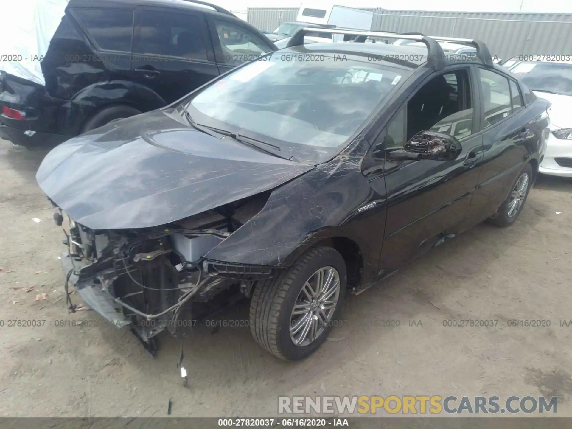 2 Photograph of a damaged car JTDL9RFU4K3001042 TOYOTA PRIUS 2019