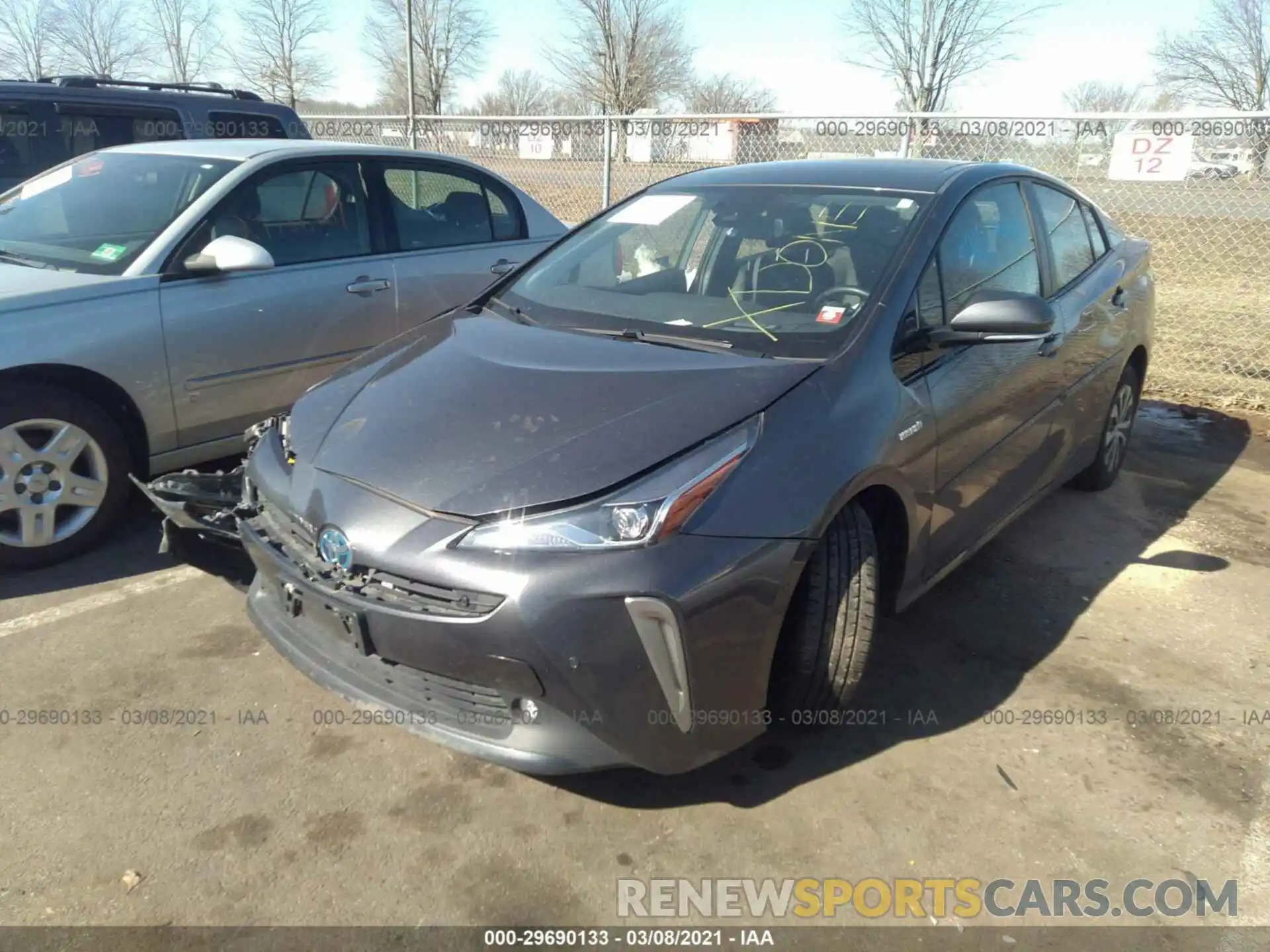 2 Photograph of a damaged car JTDL9RFU4K3001798 TOYOTA PRIUS 2019