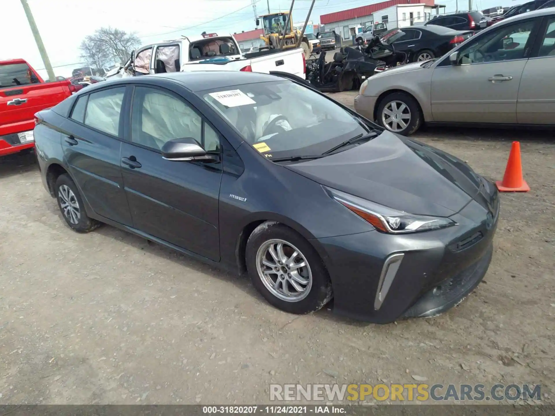 1 Photograph of a damaged car JTDL9RFU4K3003132 TOYOTA PRIUS 2019