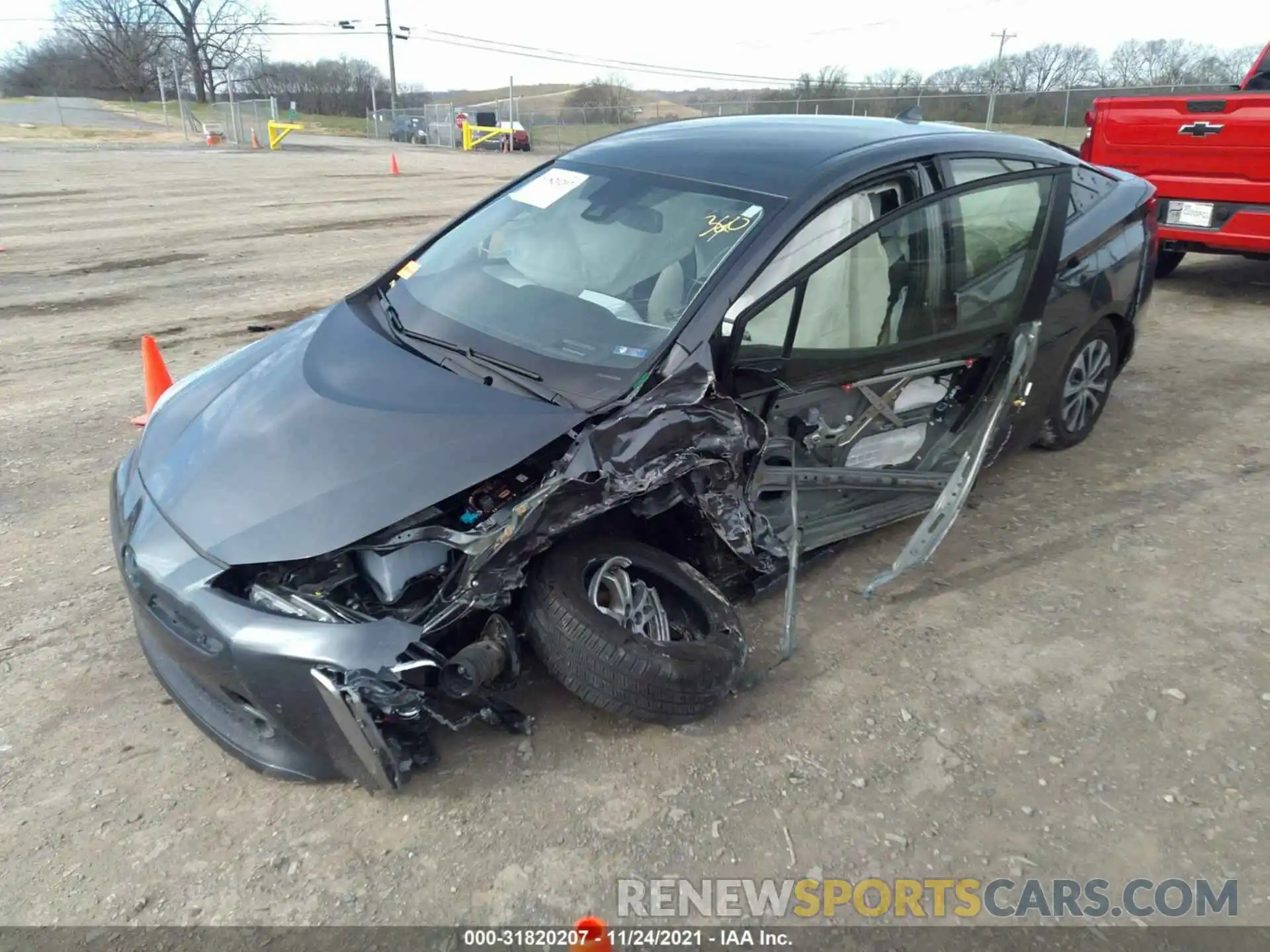 2 Photograph of a damaged car JTDL9RFU4K3003132 TOYOTA PRIUS 2019