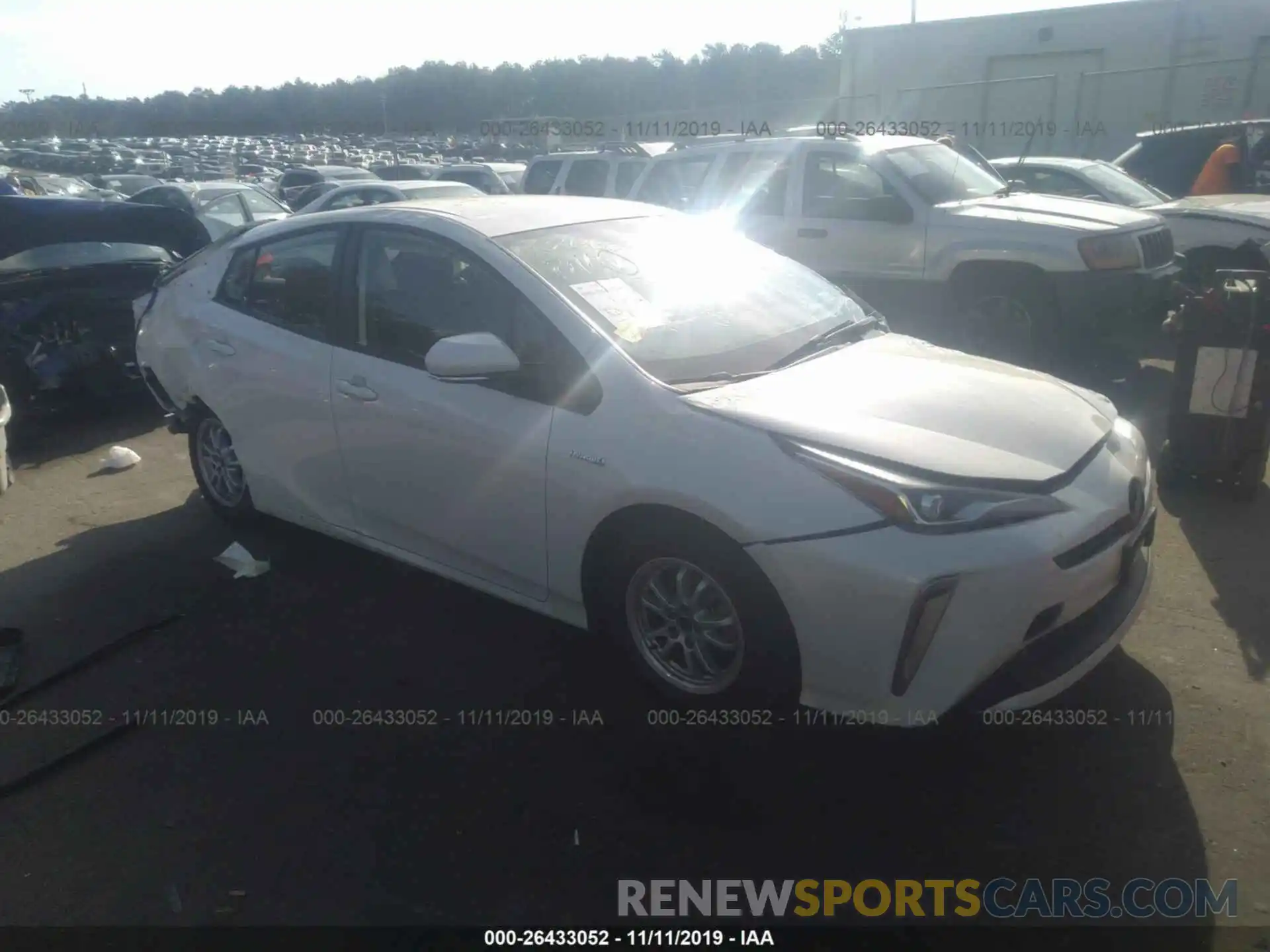 1 Photograph of a damaged car JTDL9RFU4K3003292 TOYOTA PRIUS 2019