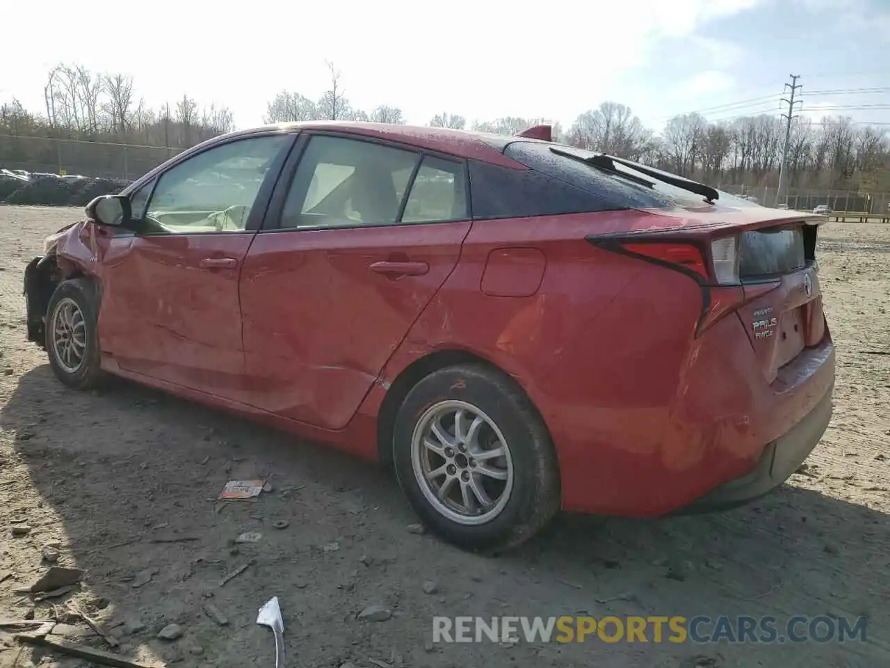 2 Photograph of a damaged car JTDL9RFU4K3003390 TOYOTA PRIUS 2019