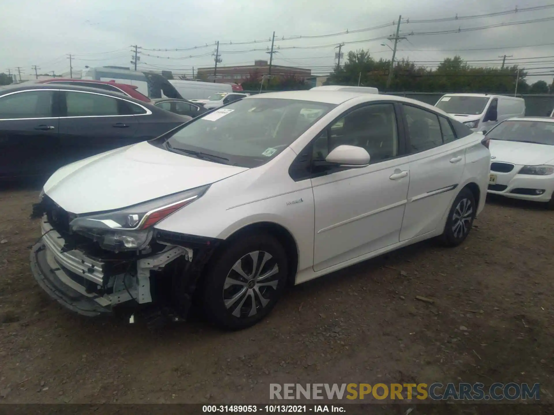 2 Photograph of a damaged car JTDL9RFU4K3003454 TOYOTA PRIUS 2019