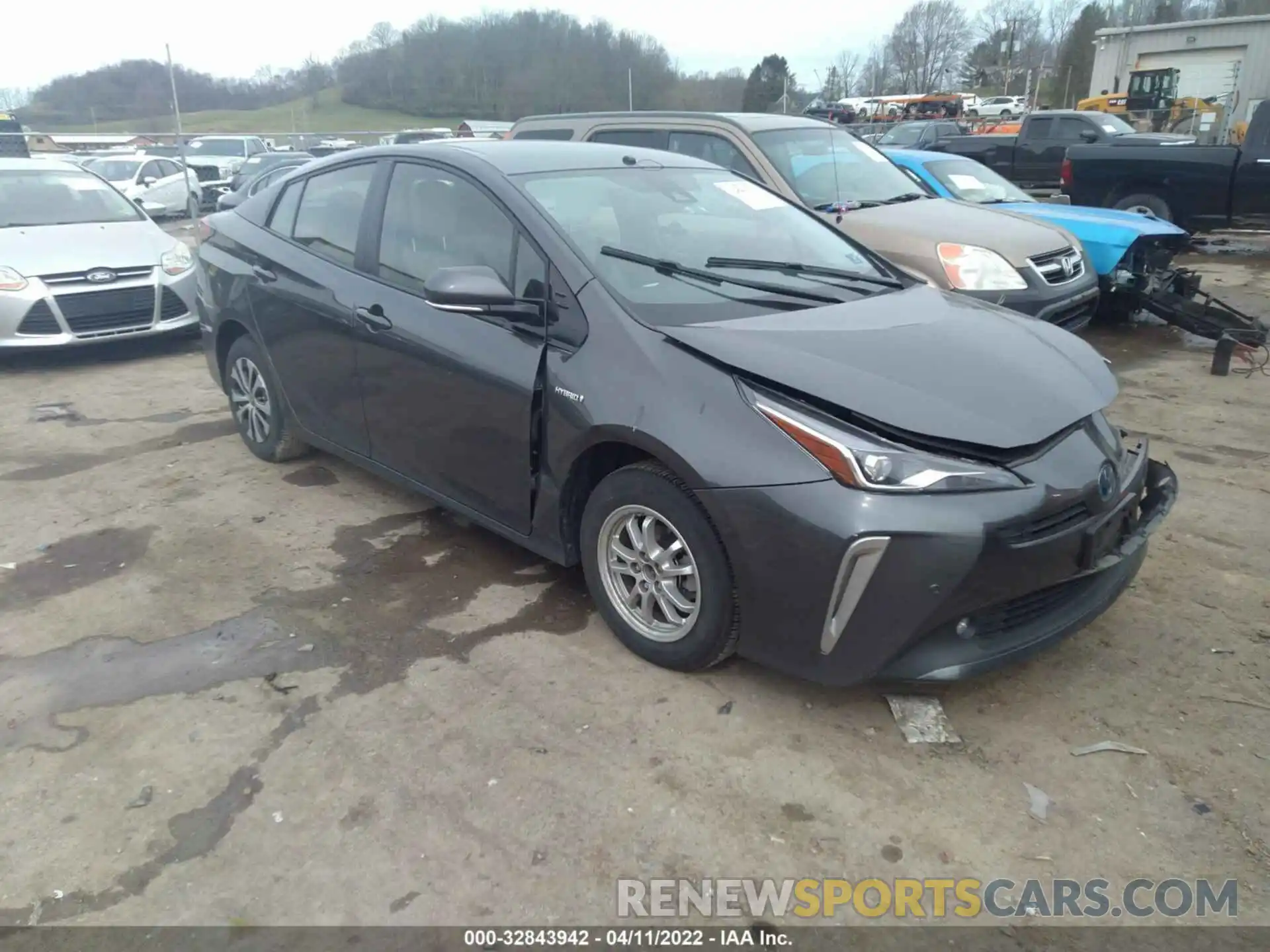 1 Photograph of a damaged car JTDL9RFU4K3003714 TOYOTA PRIUS 2019