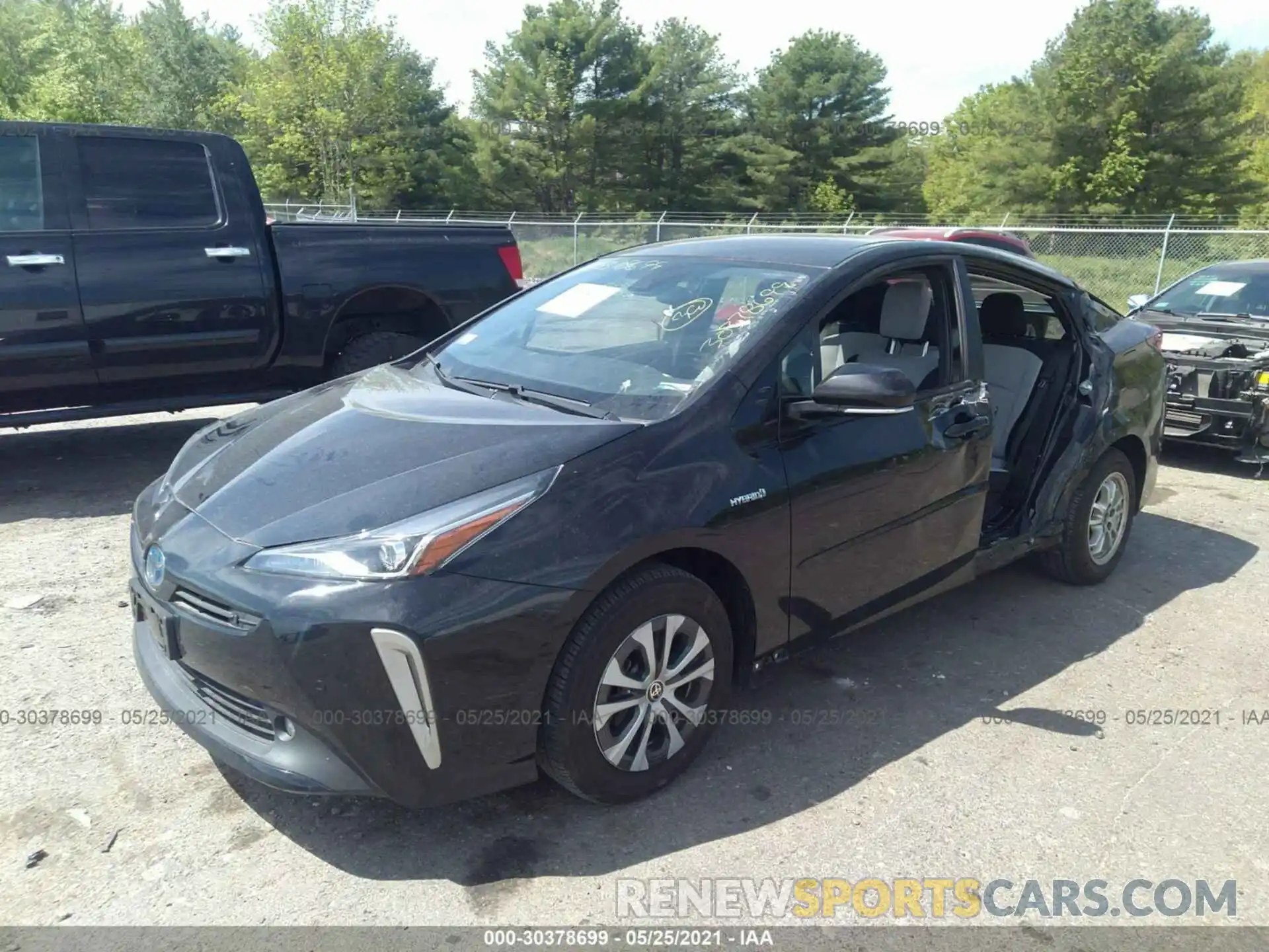 2 Photograph of a damaged car JTDL9RFU4K3006306 TOYOTA PRIUS 2019