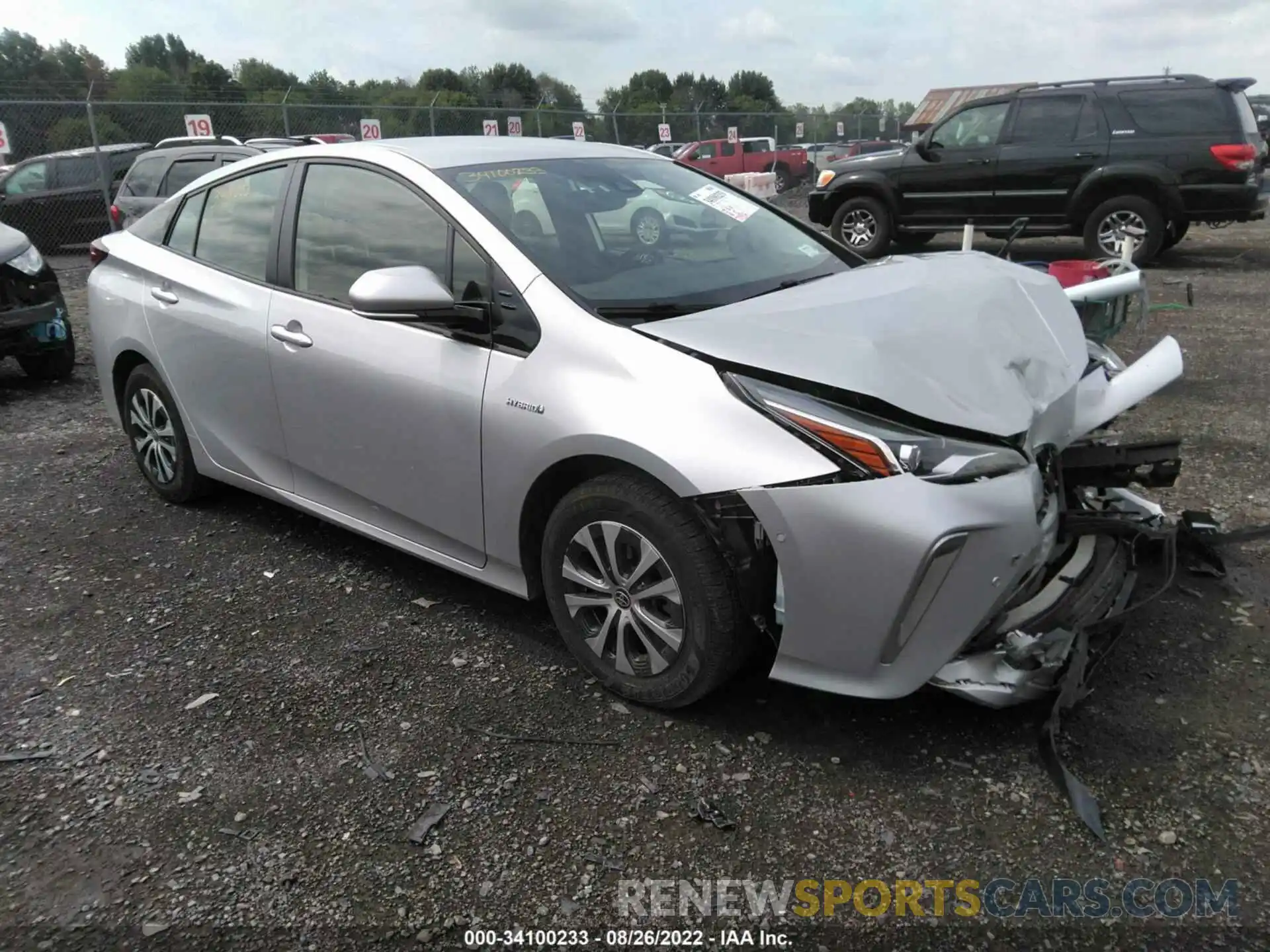 1 Photograph of a damaged car JTDL9RFU4K3006998 TOYOTA PRIUS 2019