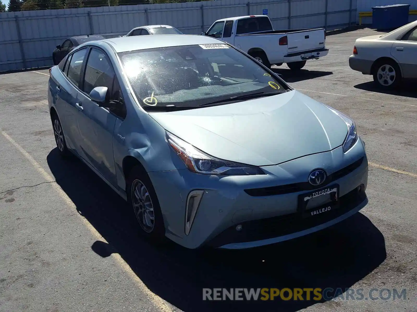 1 Photograph of a damaged car JTDL9RFU4K3008427 TOYOTA PRIUS 2019