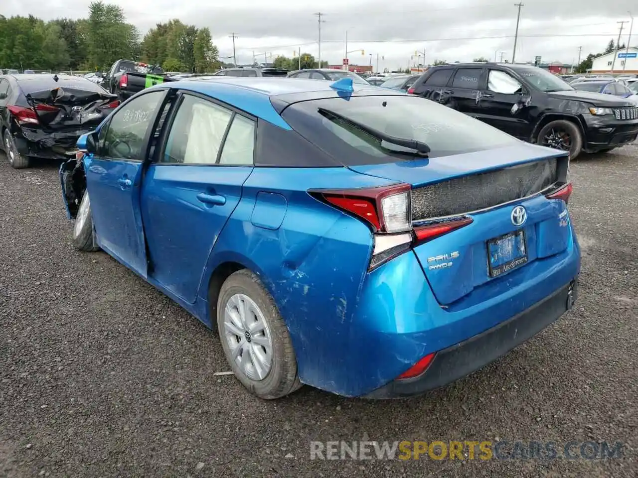 3 Photograph of a damaged car JTDL9RFU4K3009013 TOYOTA PRIUS 2019