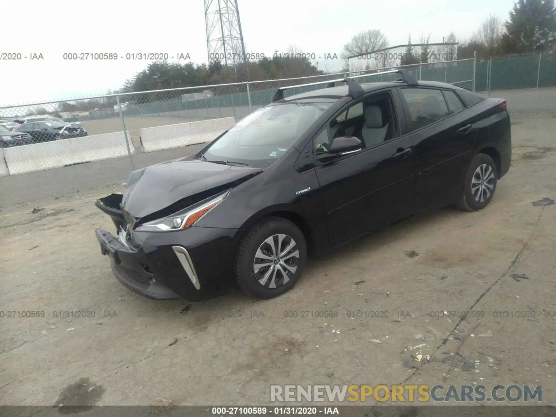 2 Photograph of a damaged car JTDL9RFU4K3009917 TOYOTA PRIUS 2019