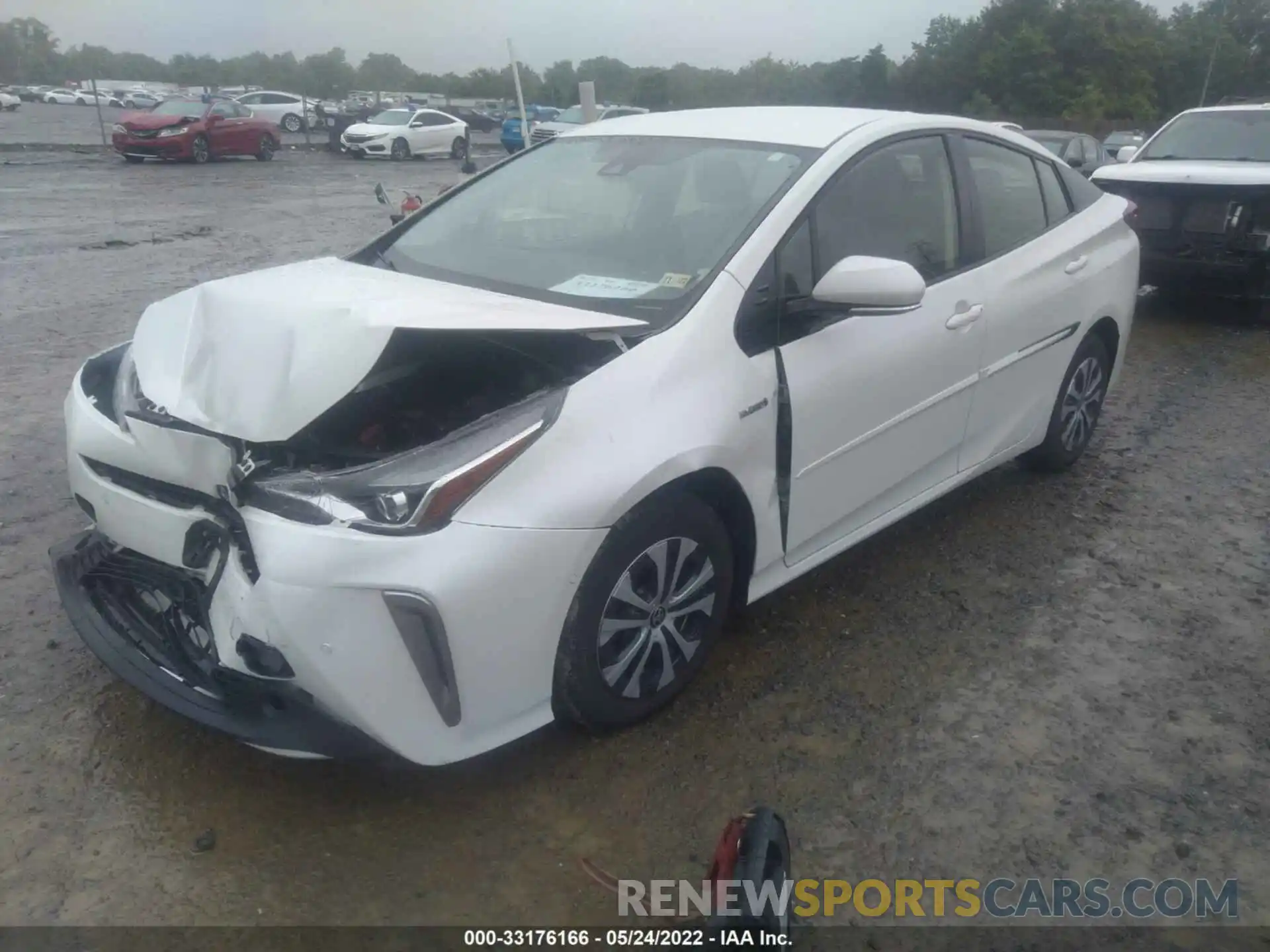 2 Photograph of a damaged car JTDL9RFU4K3009948 TOYOTA PRIUS 2019