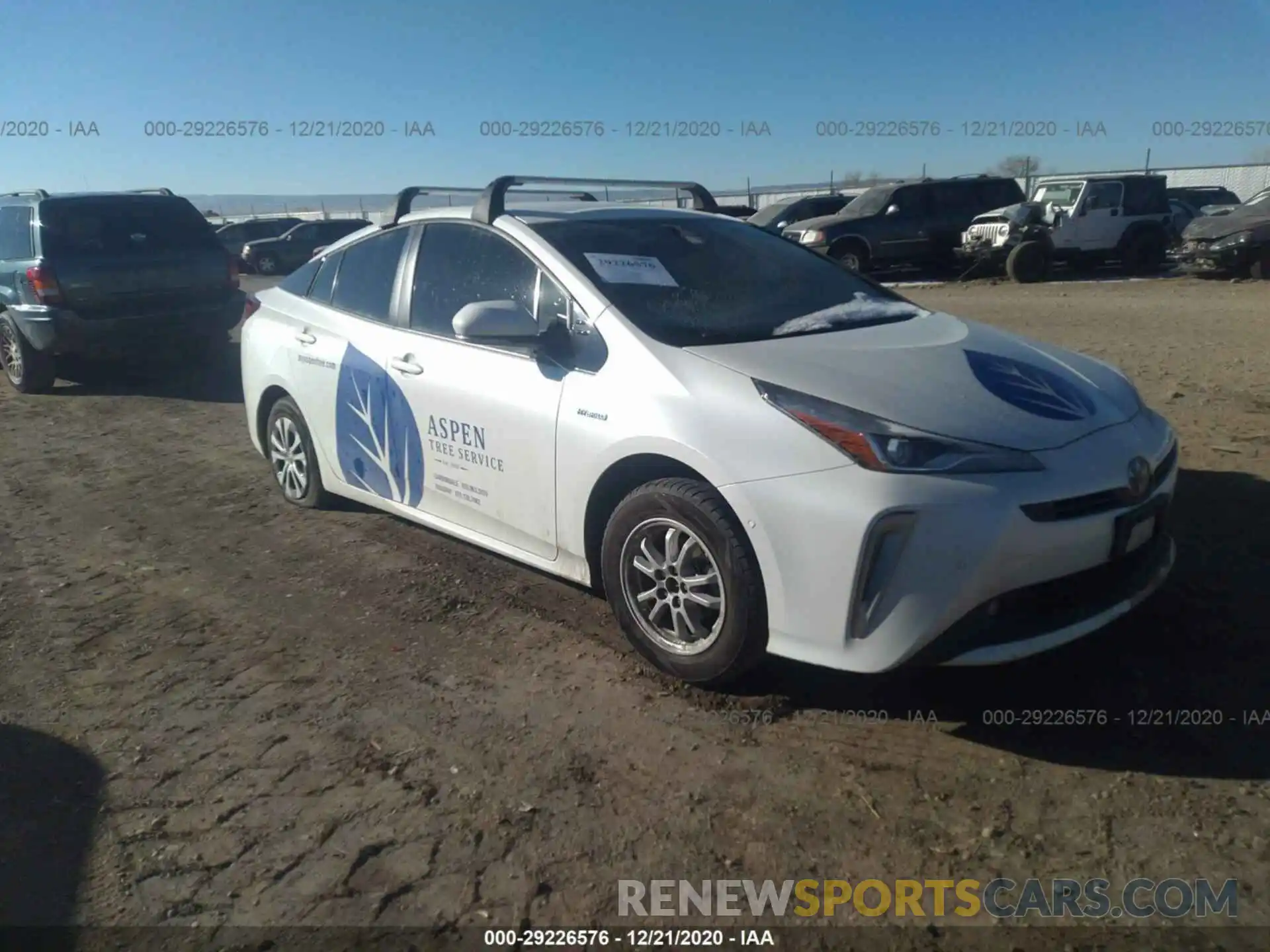 1 Photograph of a damaged car JTDL9RFU4K3010095 TOYOTA PRIUS 2019