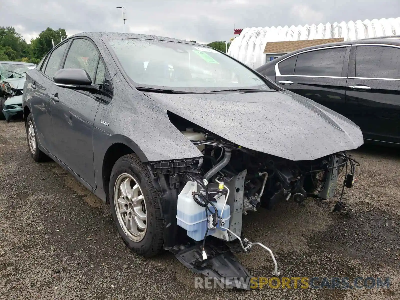 1 Photograph of a damaged car JTDL9RFU4K3010243 TOYOTA PRIUS 2019