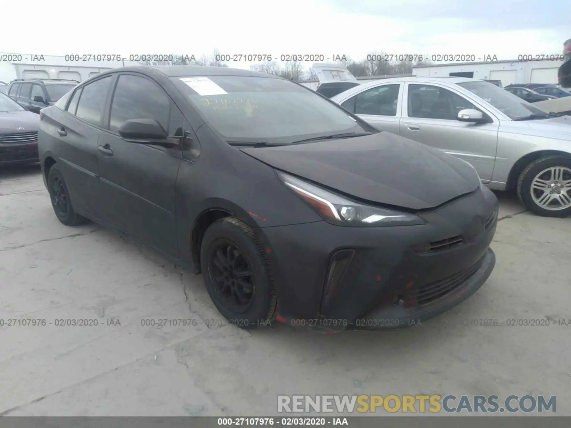 1 Photograph of a damaged car JTDL9RFU4K3010940 TOYOTA PRIUS 2019