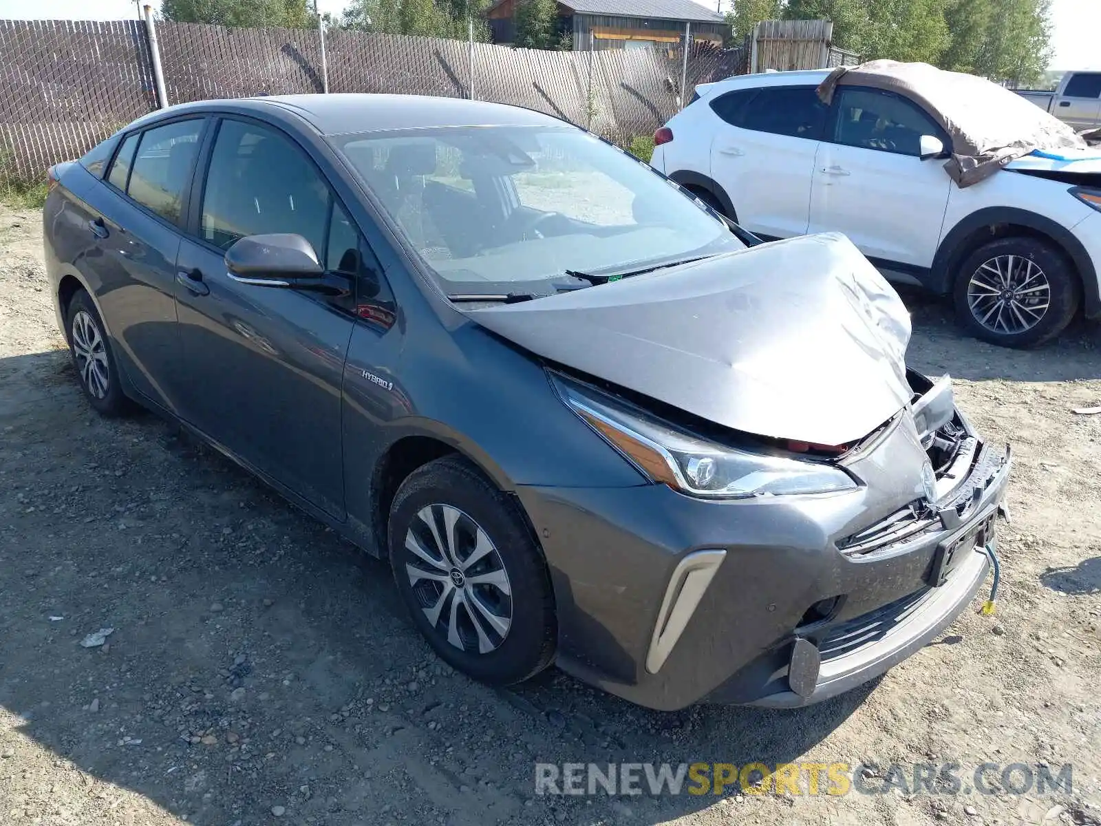 1 Photograph of a damaged car JTDL9RFU4K3011103 TOYOTA PRIUS 2019