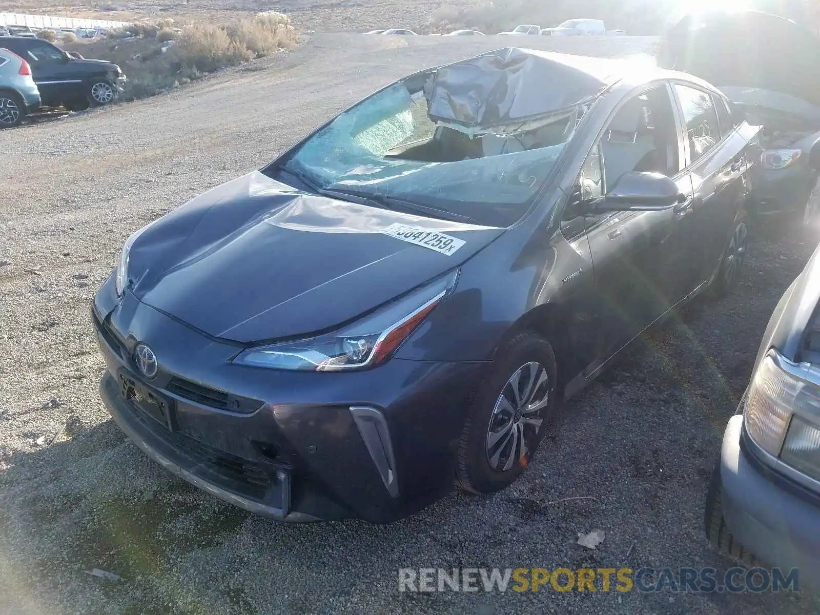 2 Photograph of a damaged car JTDL9RFU4K3011960 TOYOTA PRIUS 2019