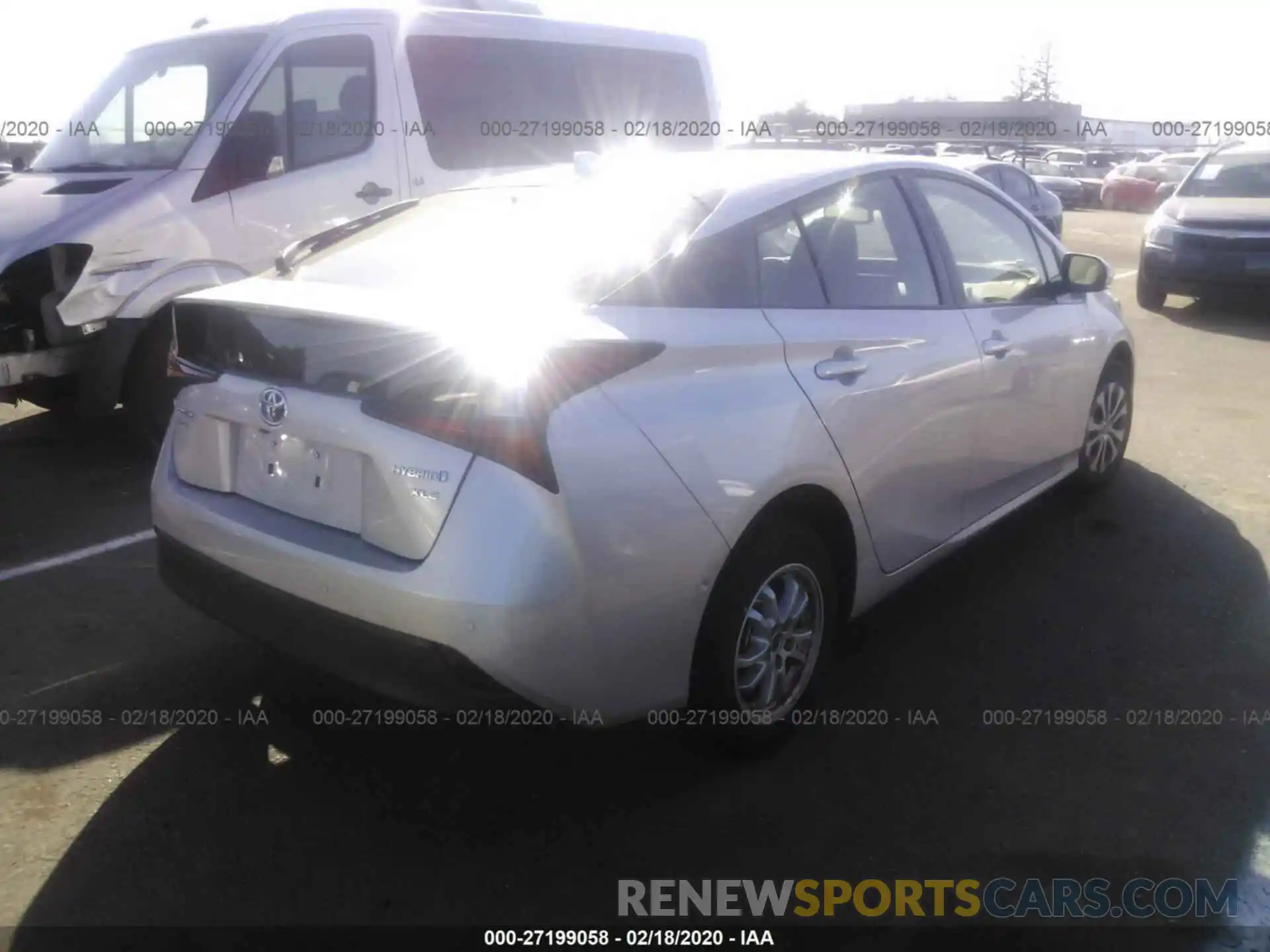 4 Photograph of a damaged car JTDL9RFU4K3012168 TOYOTA PRIUS 2019