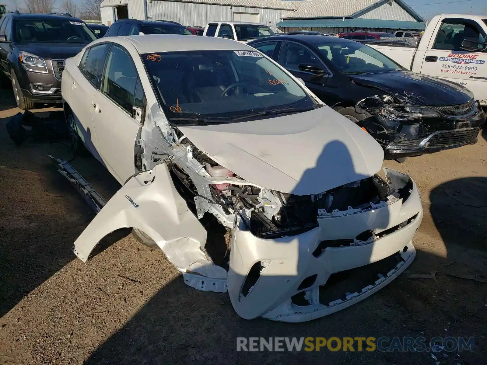 1 Photograph of a damaged car JTDL9RFU4K3012316 TOYOTA PRIUS 2019