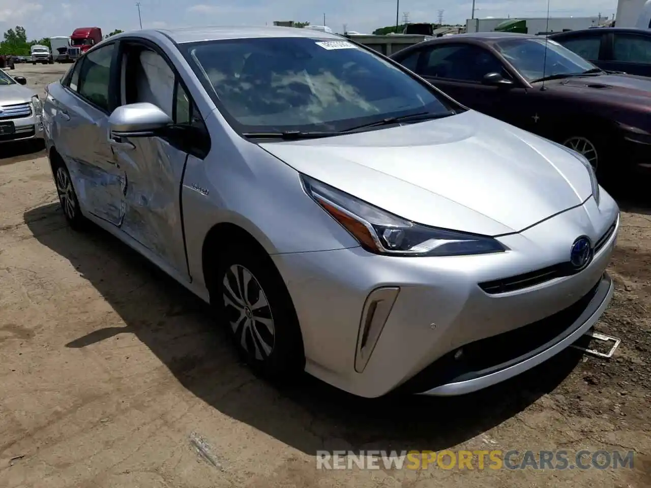 1 Photograph of a damaged car JTDL9RFU4K3012980 TOYOTA PRIUS 2019