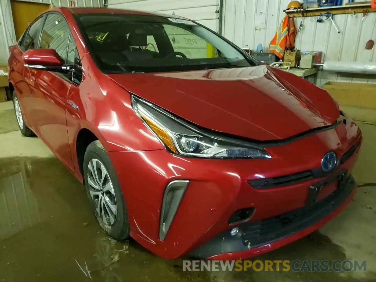 1 Photograph of a damaged car JTDL9RFU5K3000479 TOYOTA PRIUS 2019