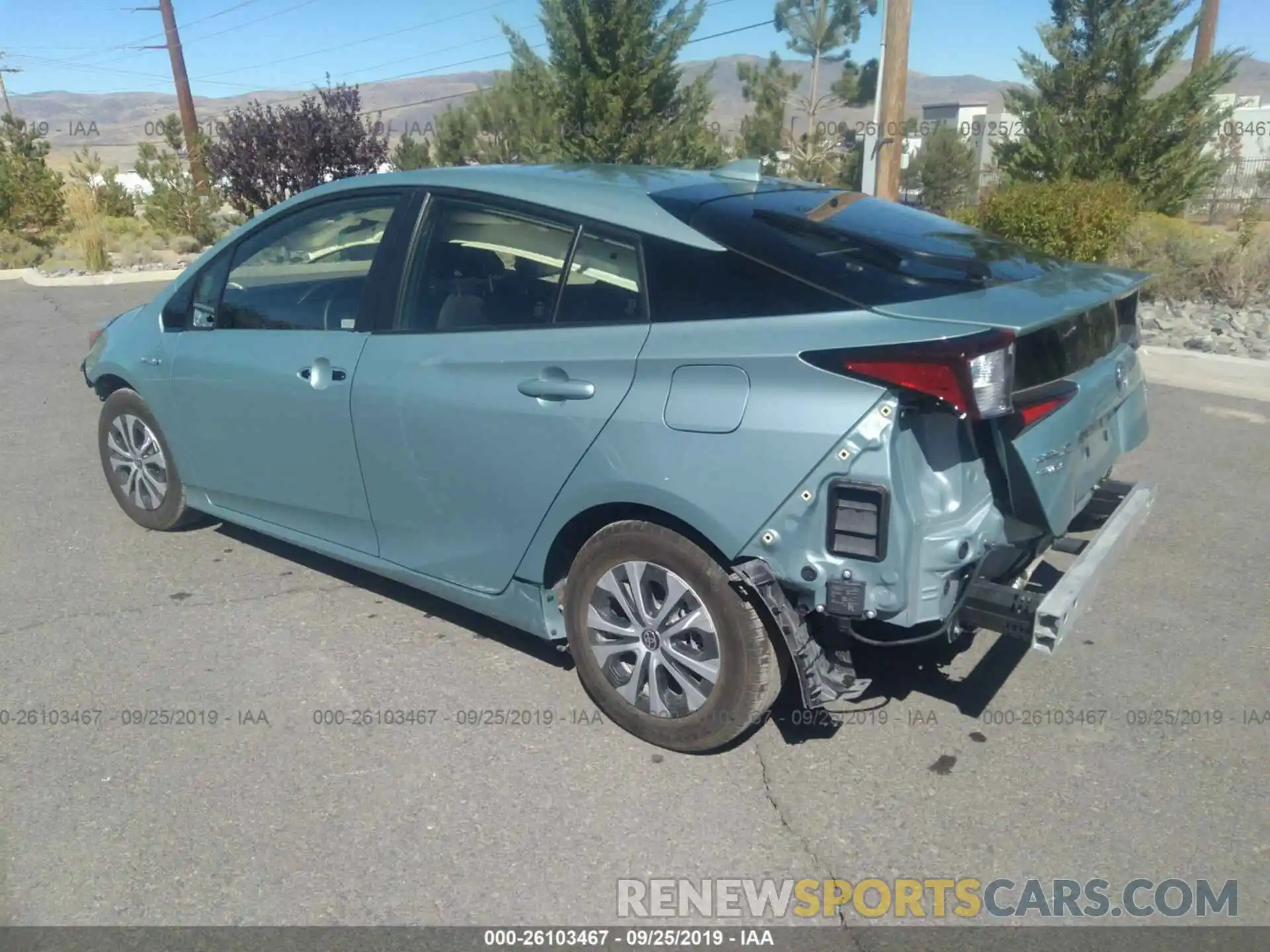 3 Фотография поврежденного автомобиля JTDL9RFU5K3002393 TOYOTA PRIUS 2019