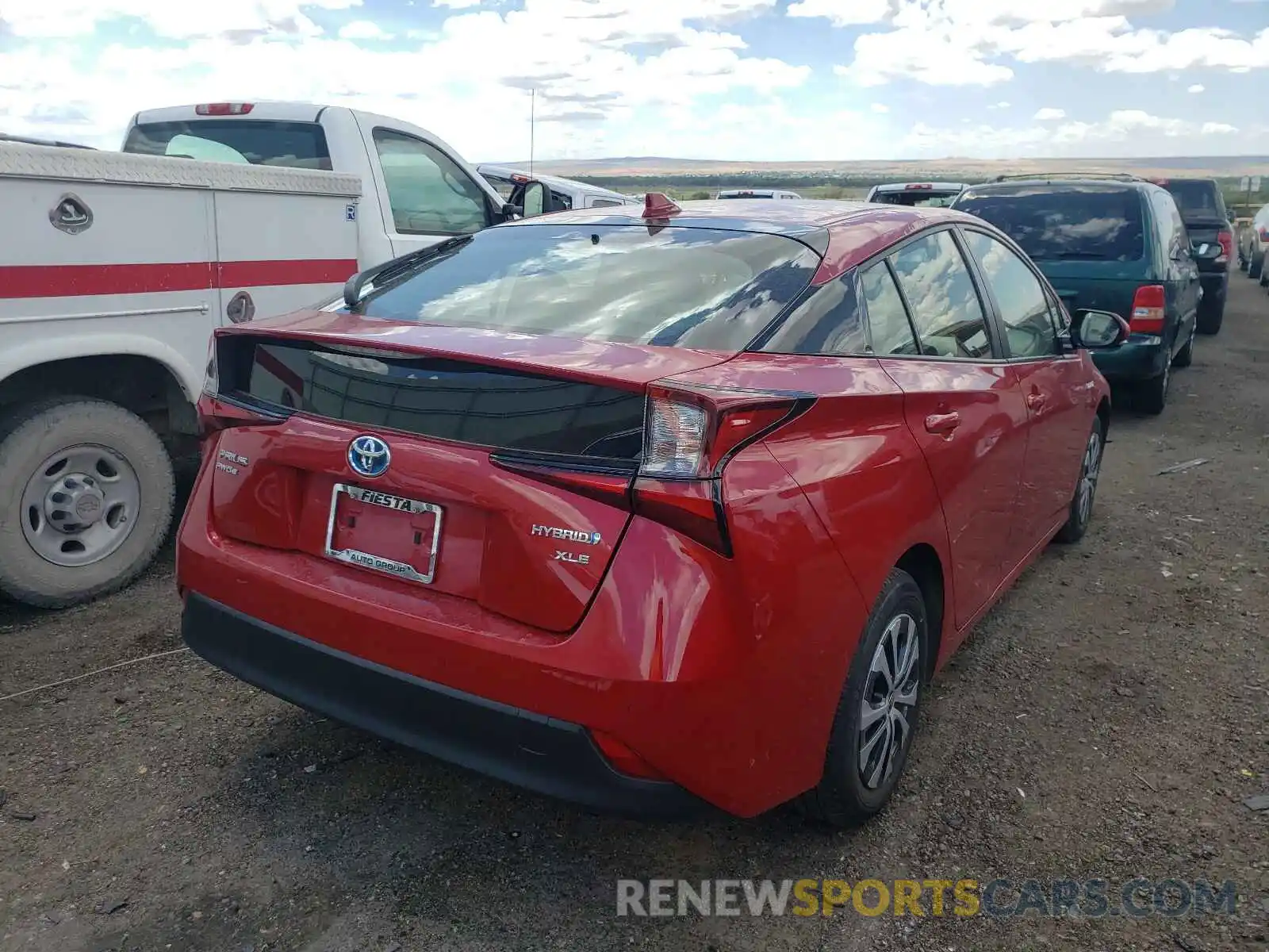 4 Photograph of a damaged car JTDL9RFU5K3002555 TOYOTA PRIUS 2019