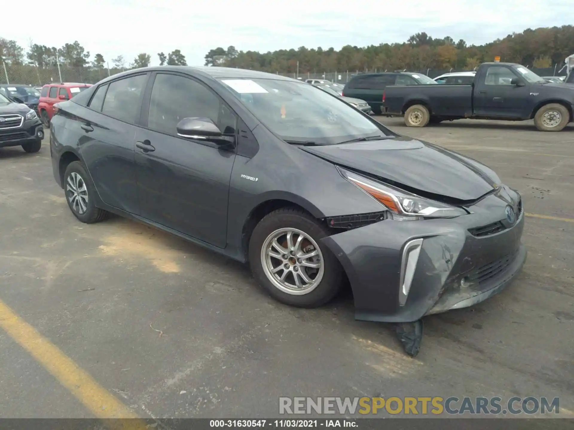 1 Photograph of a damaged car JTDL9RFU5K3004855 TOYOTA PRIUS 2019