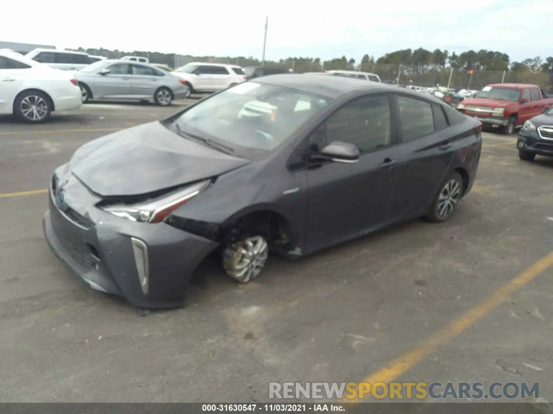 2 Photograph of a damaged car JTDL9RFU5K3004855 TOYOTA PRIUS 2019