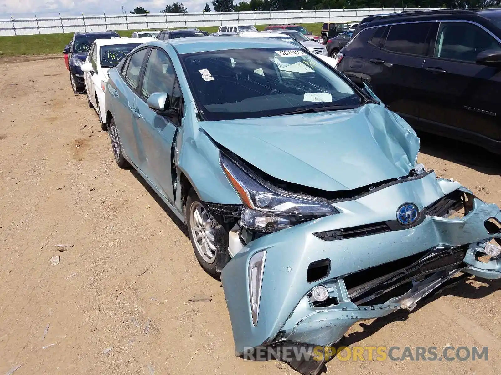 1 Photograph of a damaged car JTDL9RFU5K3006296 TOYOTA PRIUS 2019