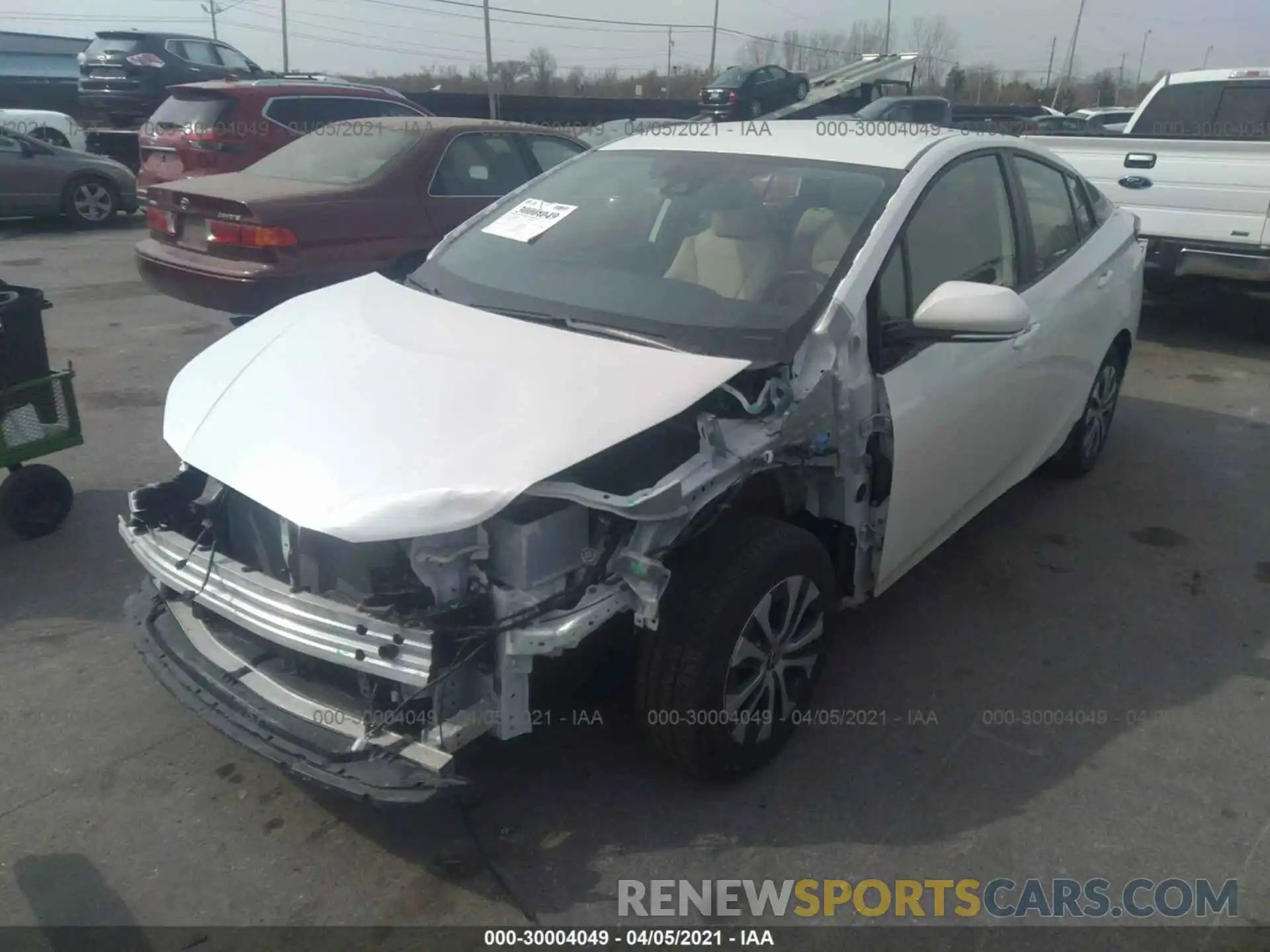 2 Photograph of a damaged car JTDL9RFU5K3007951 TOYOTA PRIUS 2019