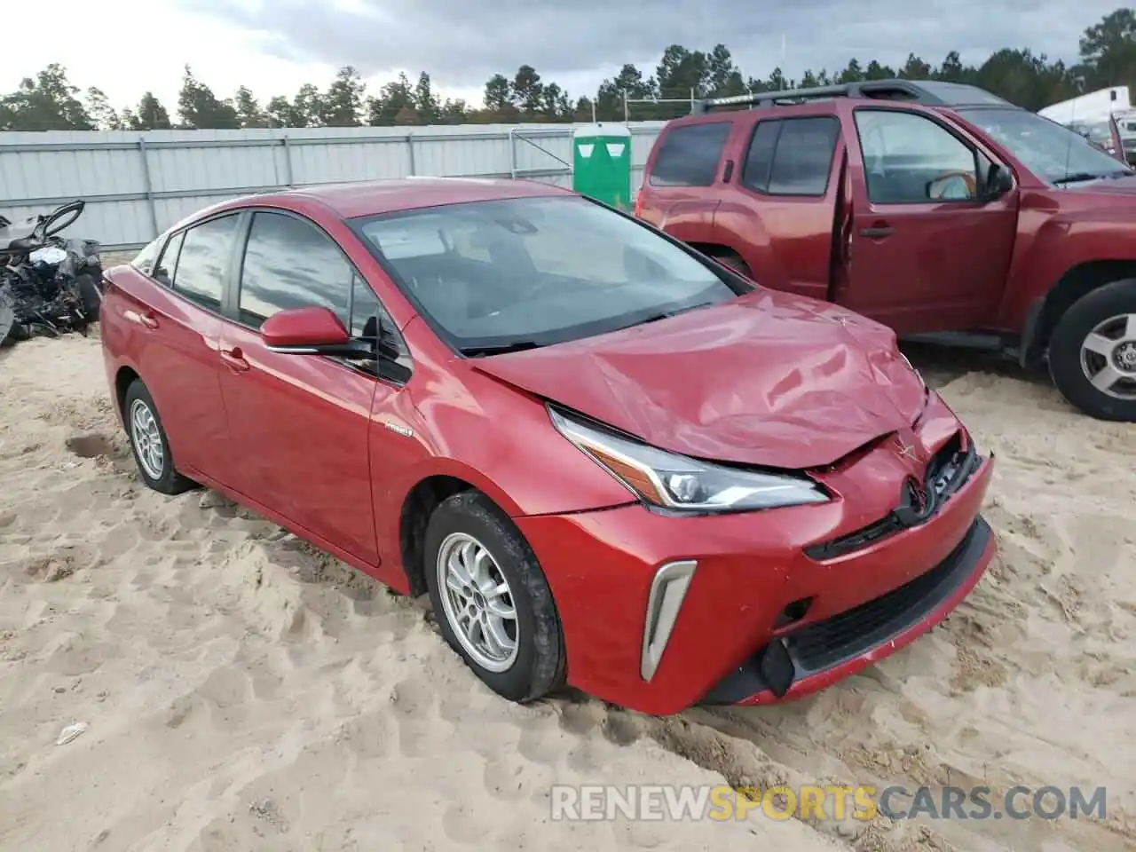 1 Фотография поврежденного автомобиля JTDL9RFU5K3009408 TOYOTA PRIUS 2019