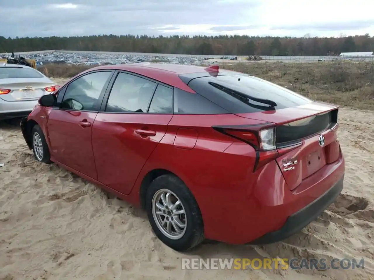 3 Фотография поврежденного автомобиля JTDL9RFU5K3009408 TOYOTA PRIUS 2019