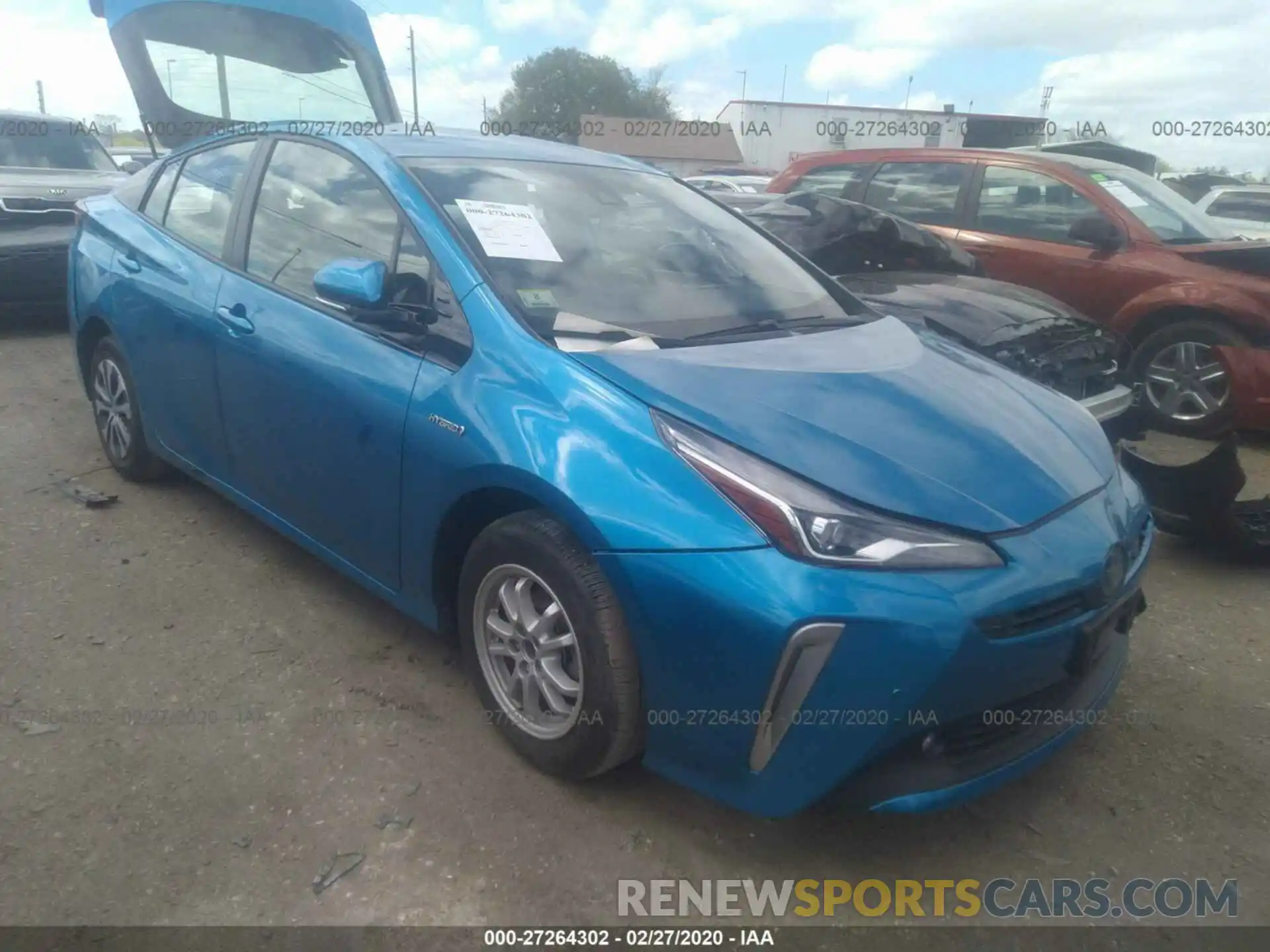 1 Photograph of a damaged car JTDL9RFU5K3009618 TOYOTA PRIUS 2019