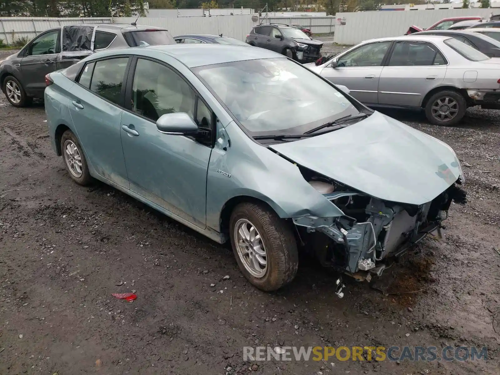 1 Photograph of a damaged car JTDL9RFU5K3010980 TOYOTA PRIUS 2019