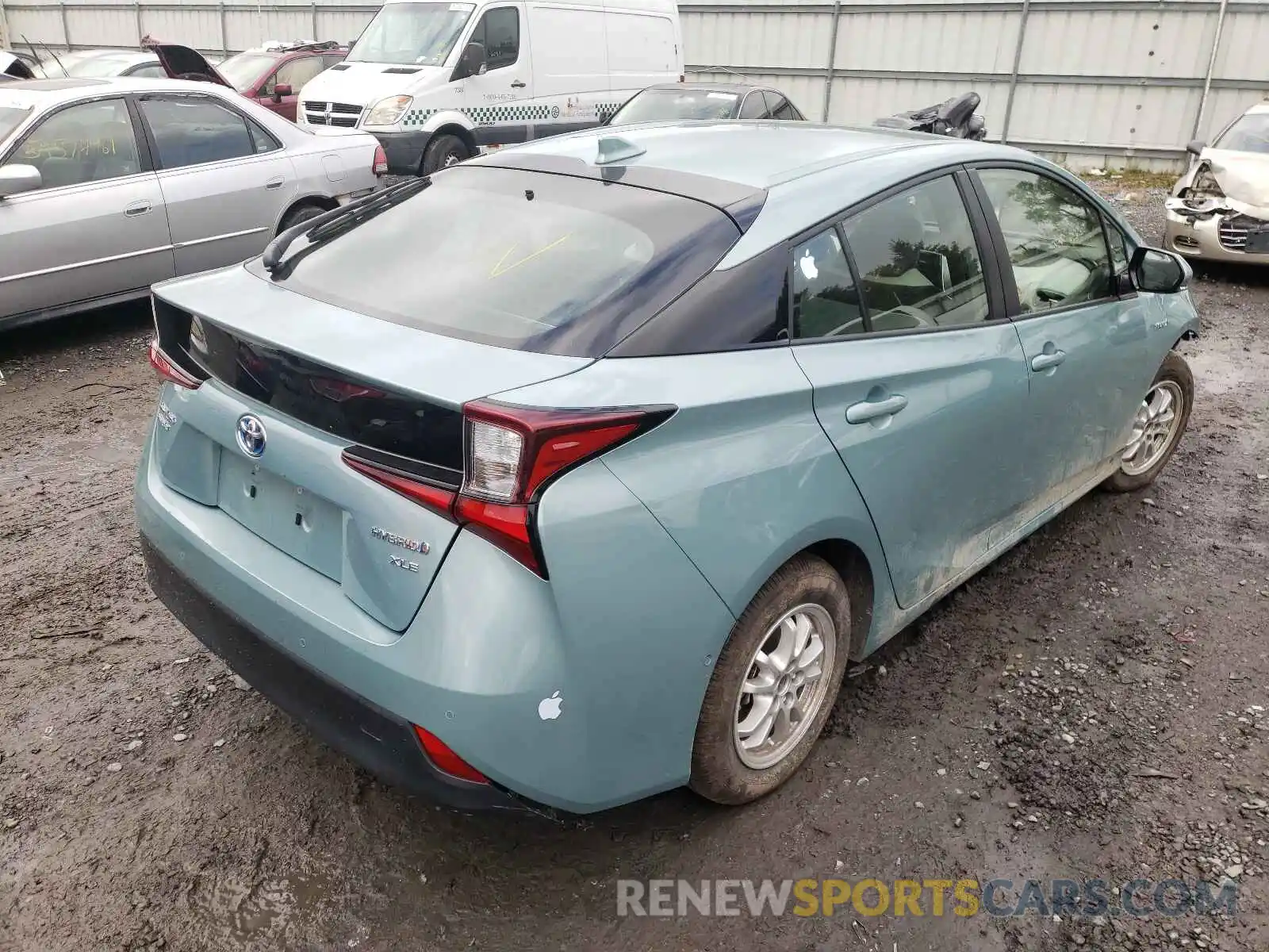 4 Фотография поврежденного автомобиля JTDL9RFU5K3010980 TOYOTA PRIUS 2019