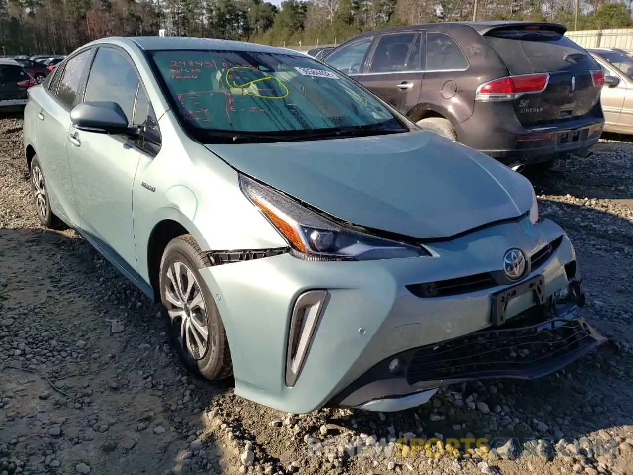 1 Photograph of a damaged car JTDL9RFU5K3011000 TOYOTA PRIUS 2019