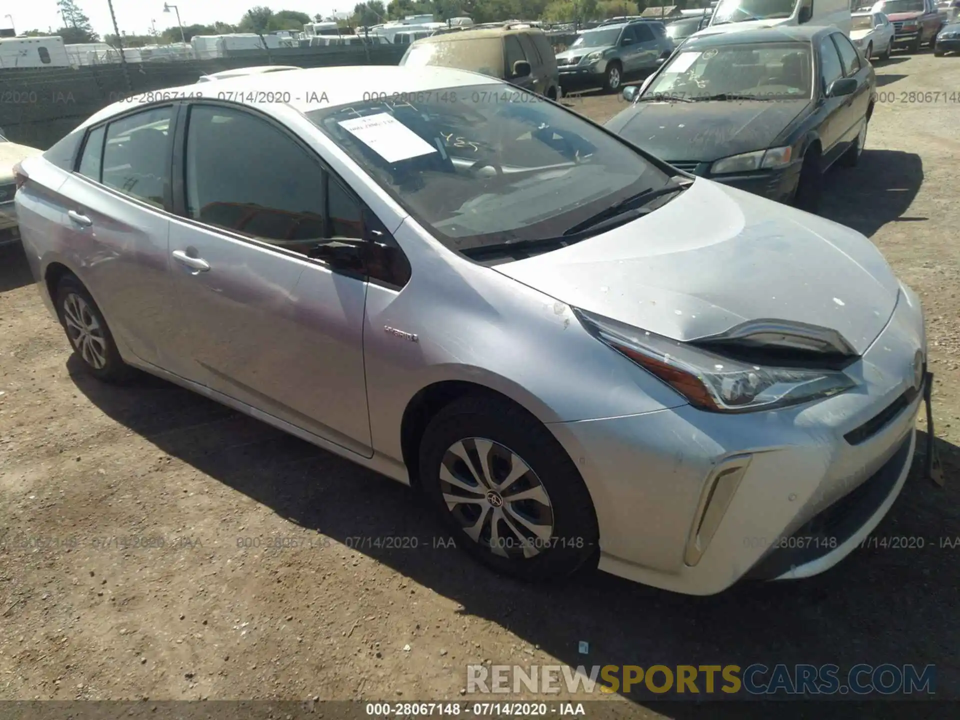 1 Photograph of a damaged car JTDL9RFU5K3012048 TOYOTA PRIUS 2019