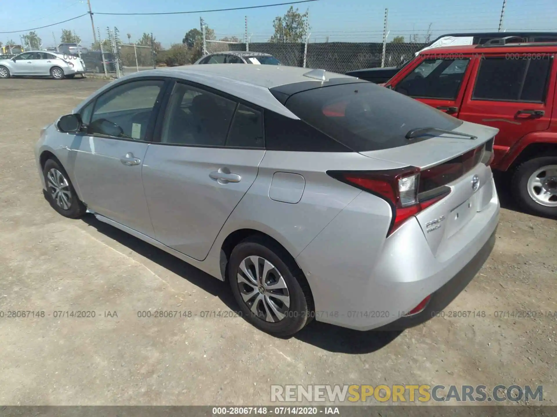 3 Photograph of a damaged car JTDL9RFU5K3012048 TOYOTA PRIUS 2019