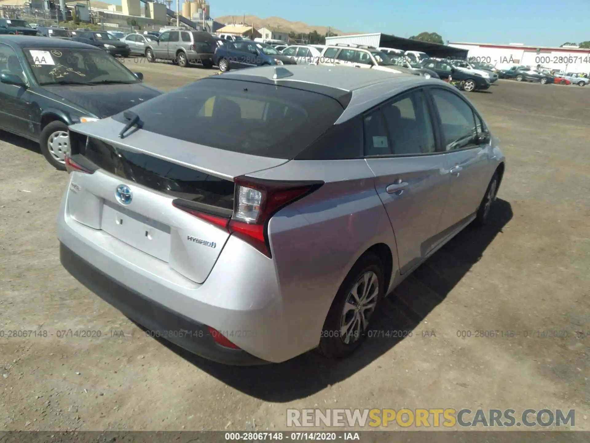 4 Photograph of a damaged car JTDL9RFU5K3012048 TOYOTA PRIUS 2019