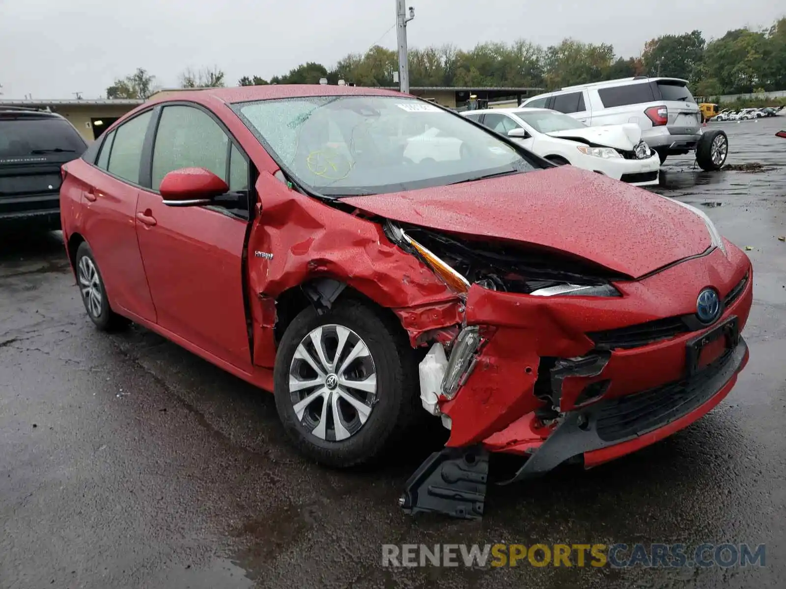 1 Photograph of a damaged car JTDL9RFU5K3012180 TOYOTA PRIUS 2019