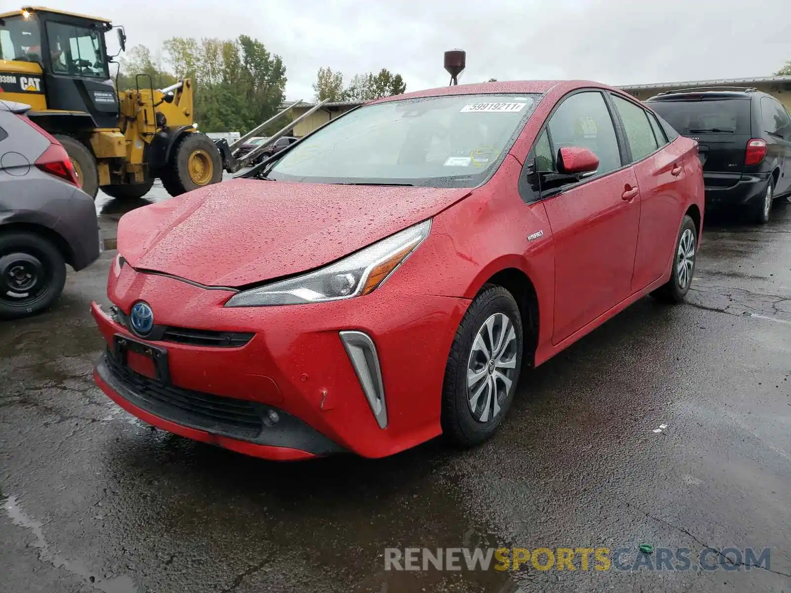 2 Photograph of a damaged car JTDL9RFU5K3012180 TOYOTA PRIUS 2019