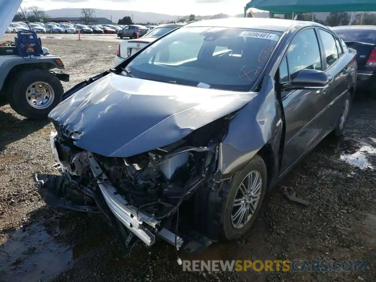 2 Photograph of a damaged car JTDL9RFU6K3000975 TOYOTA PRIUS 2019