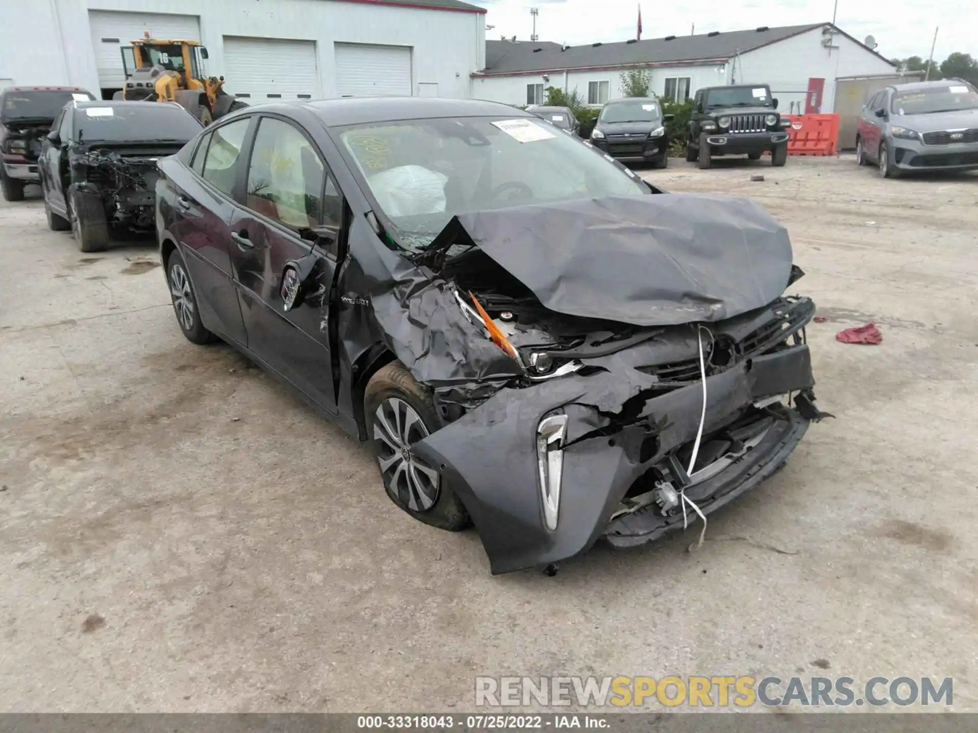 1 Photograph of a damaged car JTDL9RFU6K3001947 TOYOTA PRIUS 2019