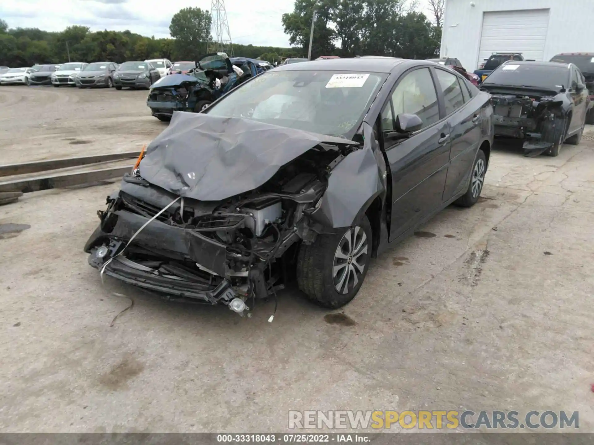 2 Photograph of a damaged car JTDL9RFU6K3001947 TOYOTA PRIUS 2019