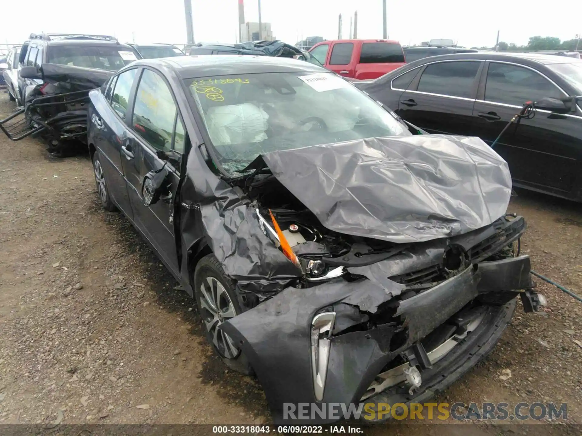 6 Photograph of a damaged car JTDL9RFU6K3001947 TOYOTA PRIUS 2019