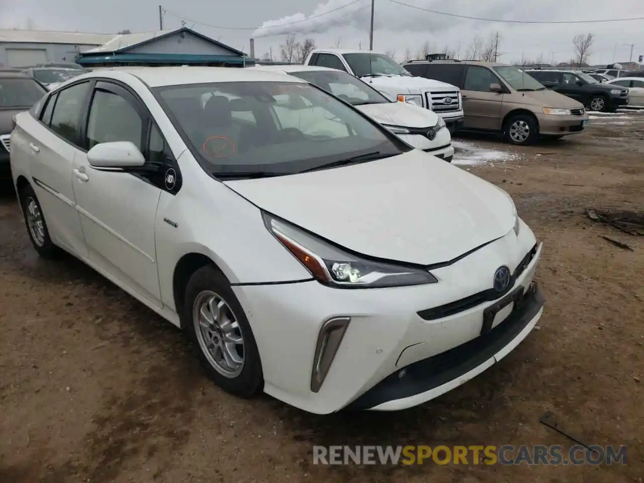 1 Photograph of a damaged car JTDL9RFU6K3002323 TOYOTA PRIUS 2019