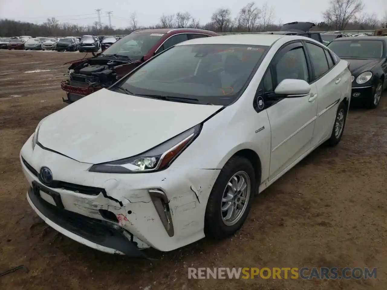 2 Фотография поврежденного автомобиля JTDL9RFU6K3002323 TOYOTA PRIUS 2019