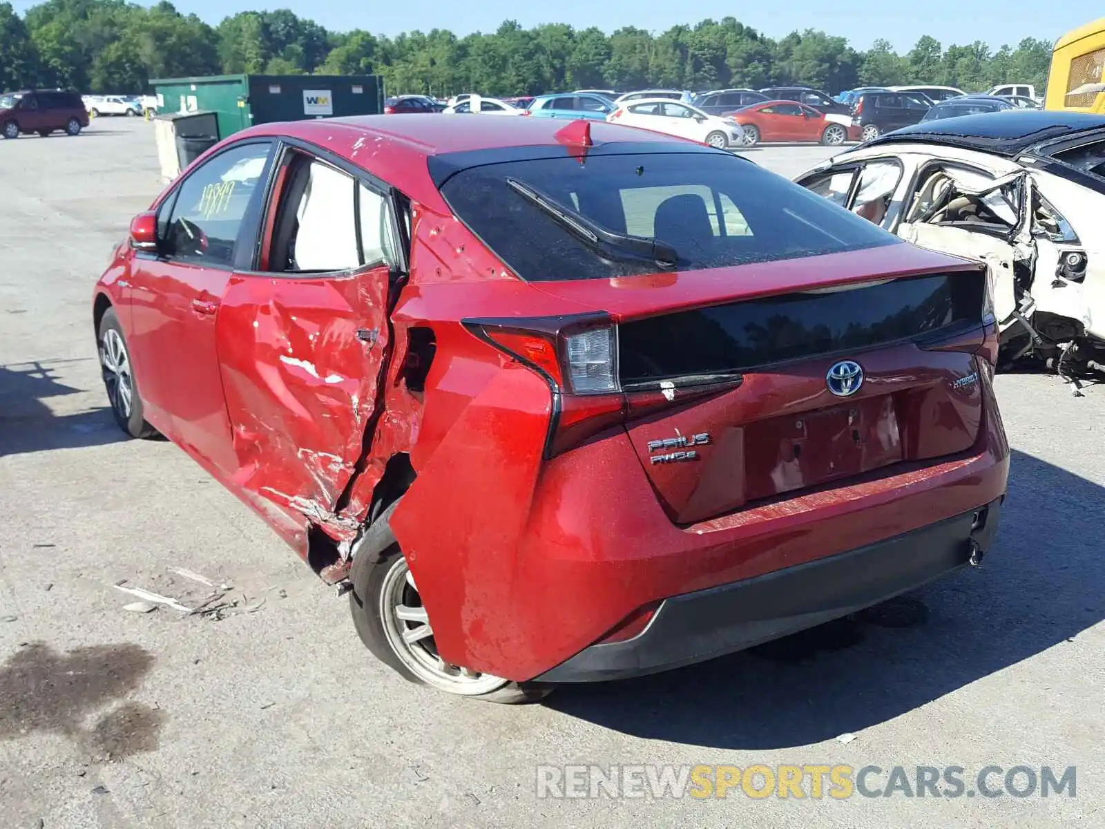 3 Photograph of a damaged car JTDL9RFU6K3002838 TOYOTA PRIUS 2019