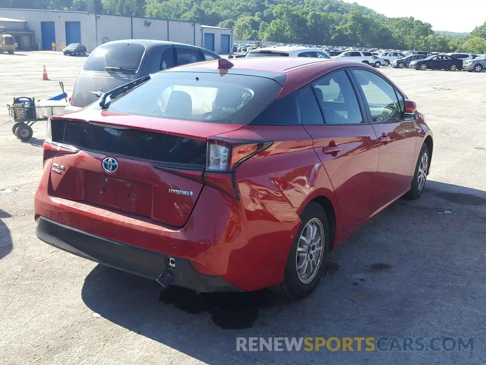 4 Photograph of a damaged car JTDL9RFU6K3002838 TOYOTA PRIUS 2019