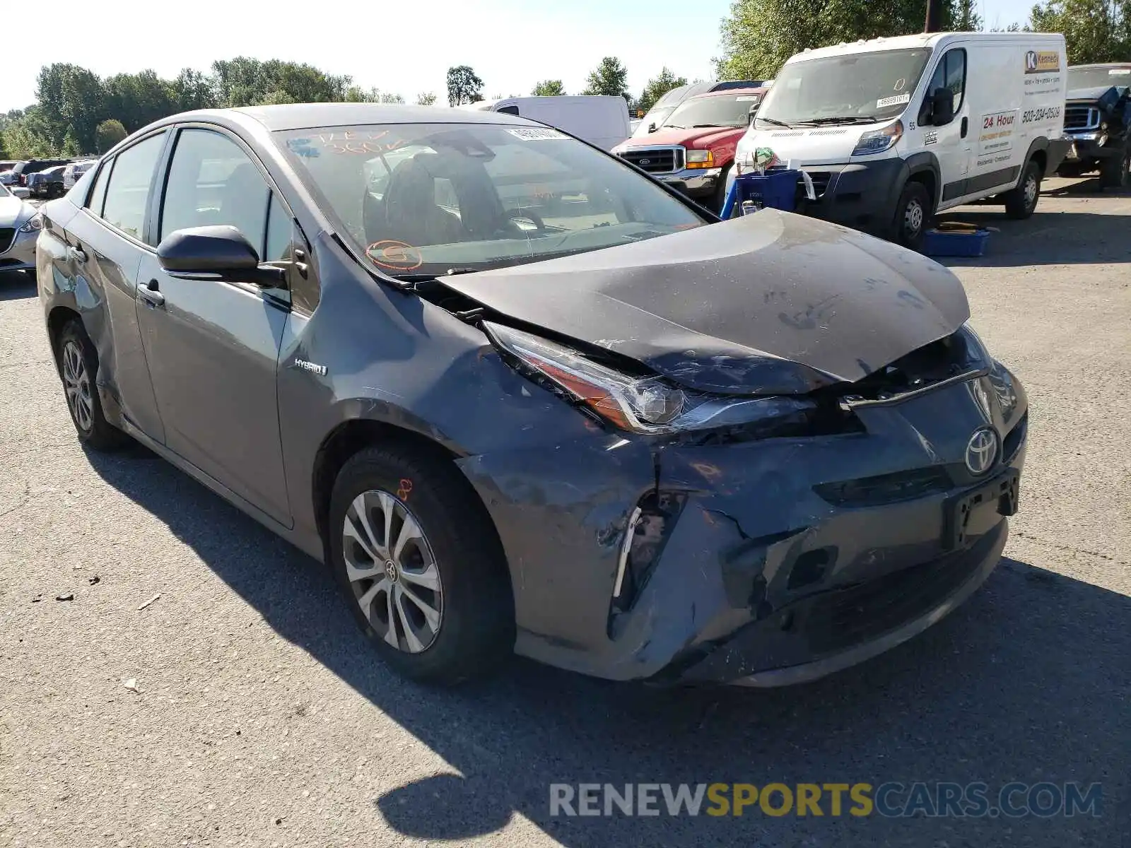 1 Photograph of a damaged car JTDL9RFU6K3003598 TOYOTA PRIUS 2019