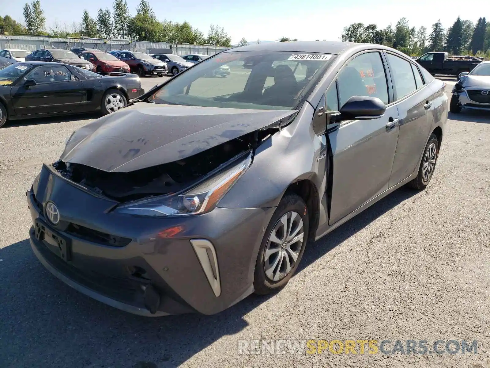 2 Photograph of a damaged car JTDL9RFU6K3003598 TOYOTA PRIUS 2019